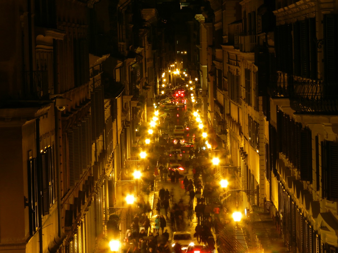 street rome lights free photo