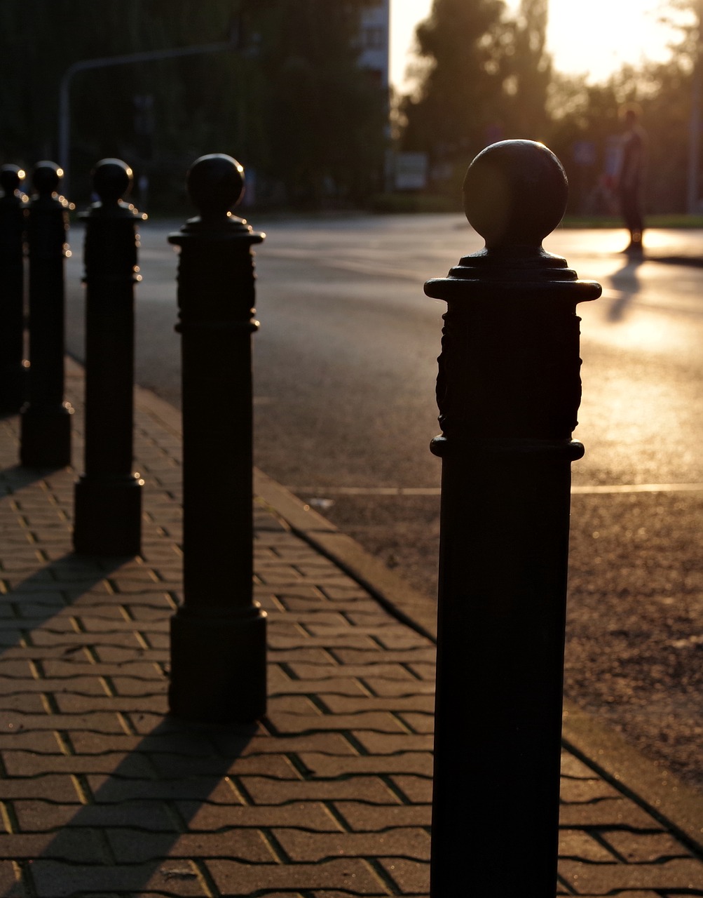 street city evening free photo