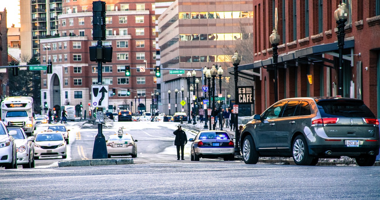 street police car free photo