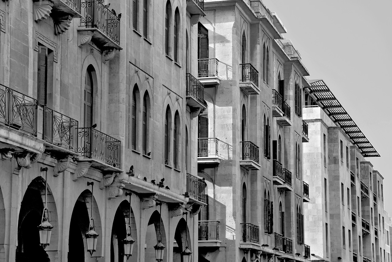 street  arches  building free photo