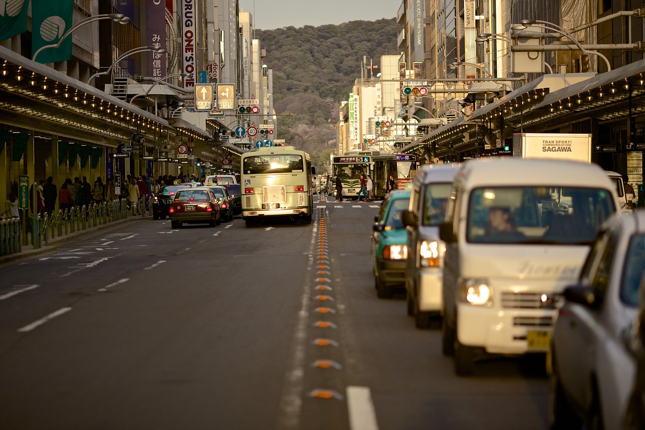 street traffic road free photo