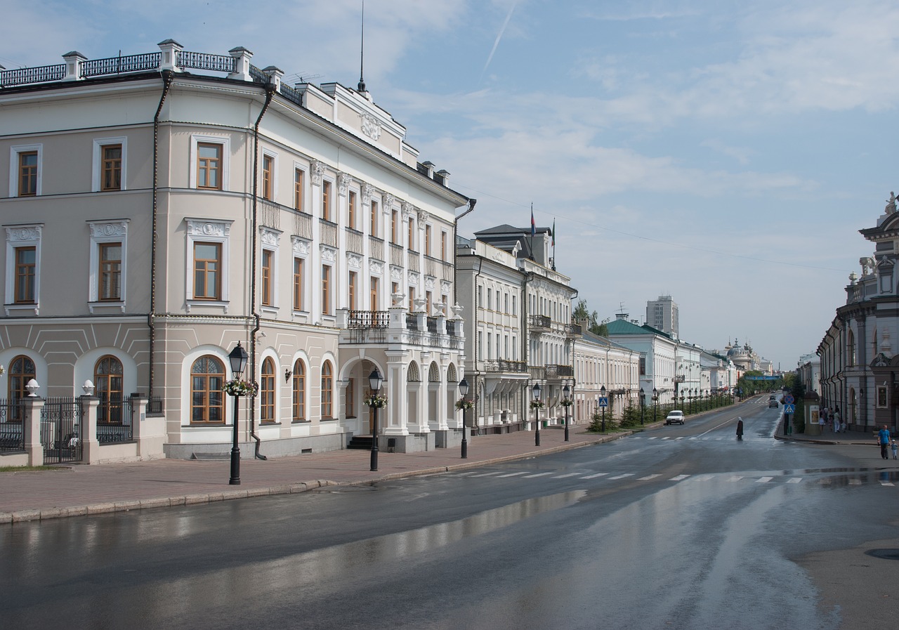 street  kazan  tatarstan free photo