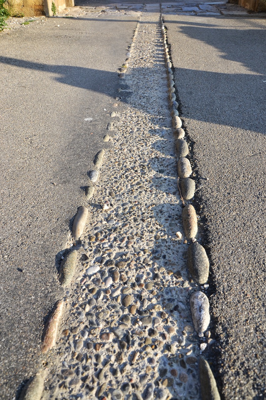 street pebbles path free photo