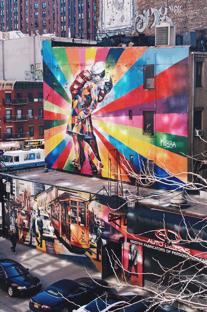 street art new york high line free photo