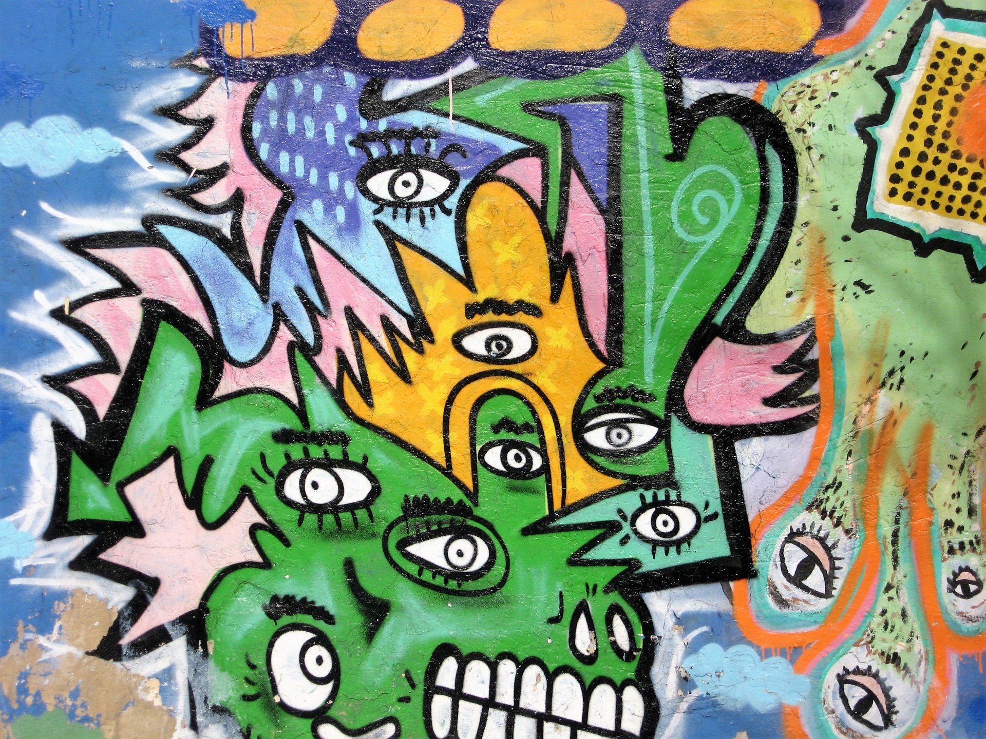 graffiti art street free photo