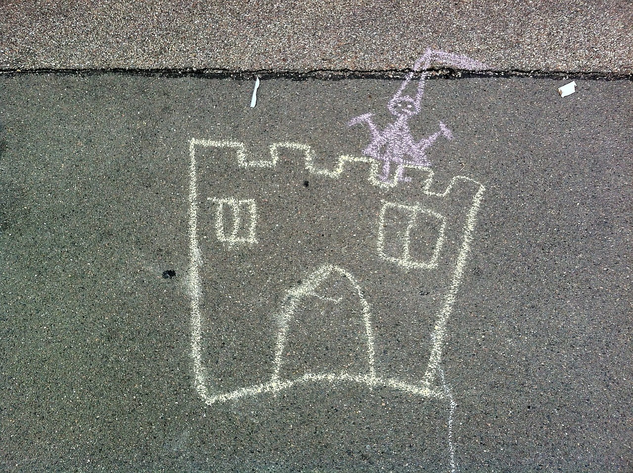 street chalk street art children picture free photo