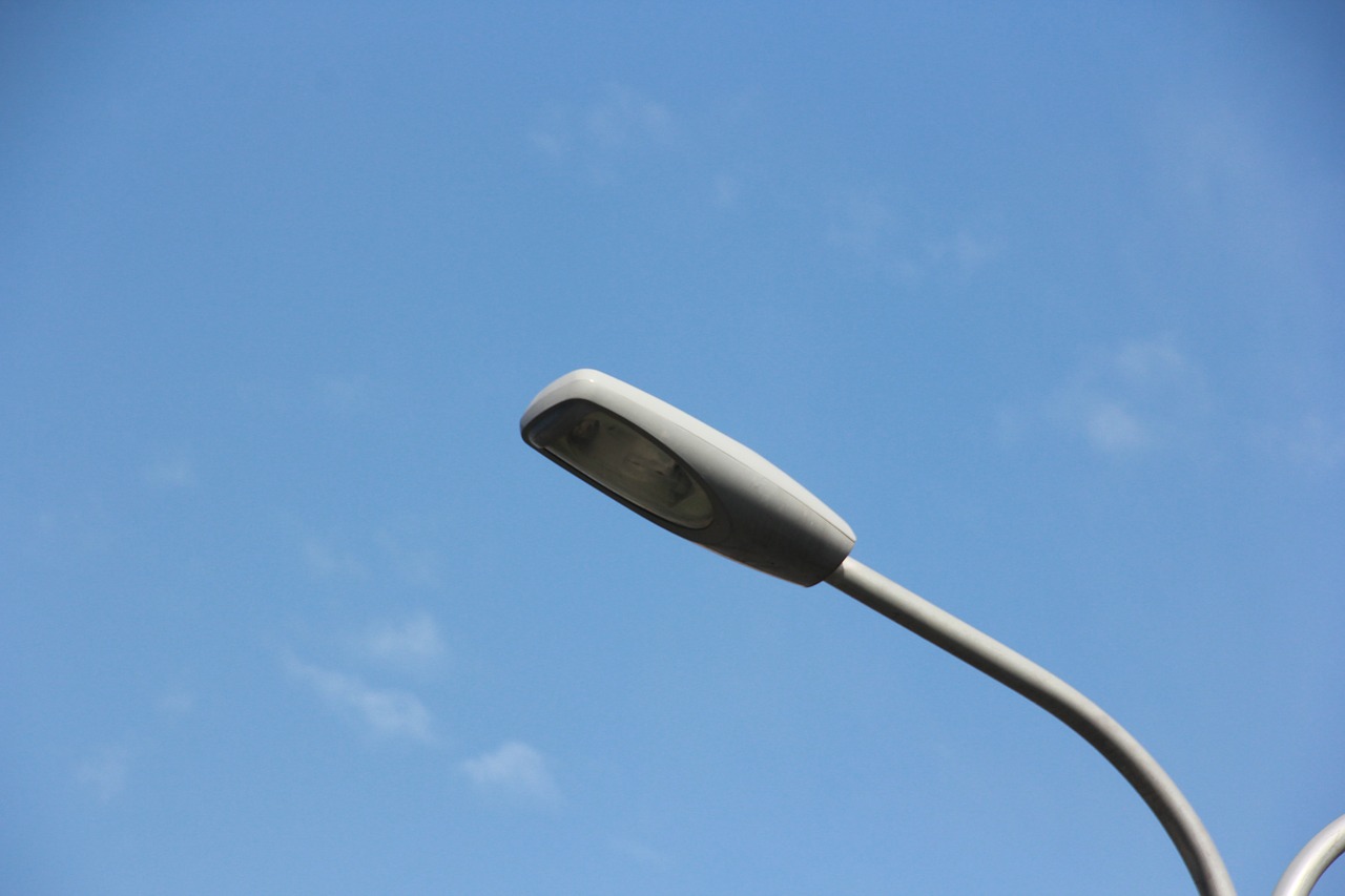 street lamp sky blue free photo