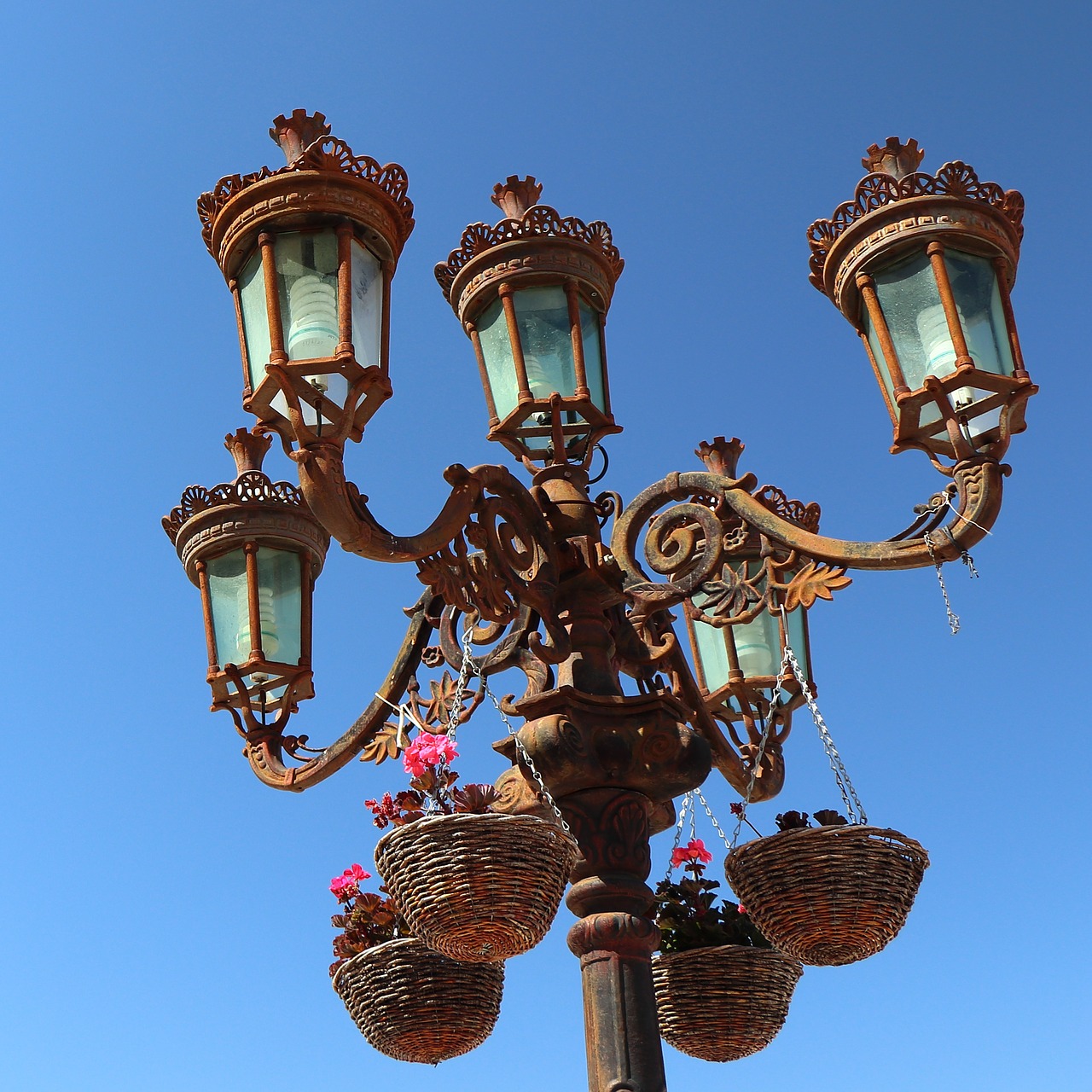 street lamp  lamppost  streetlight free photo