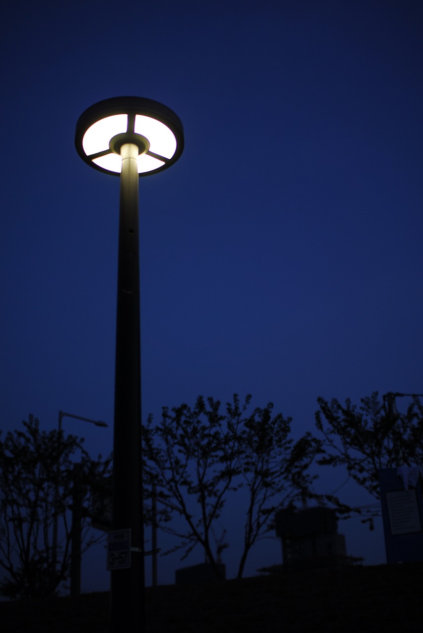 street lights night lighting free photo