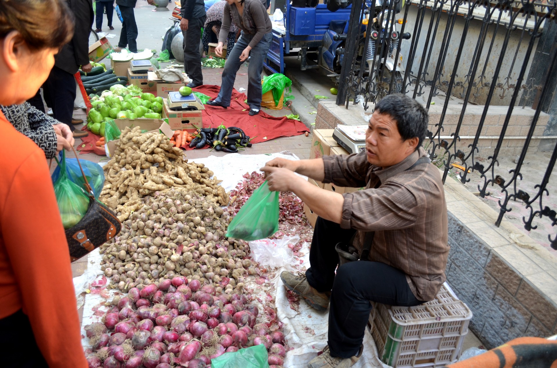 street market business free photo