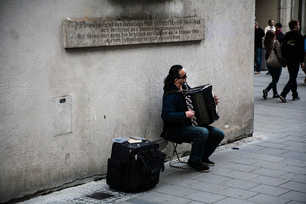 street musicians accordion musician free photo