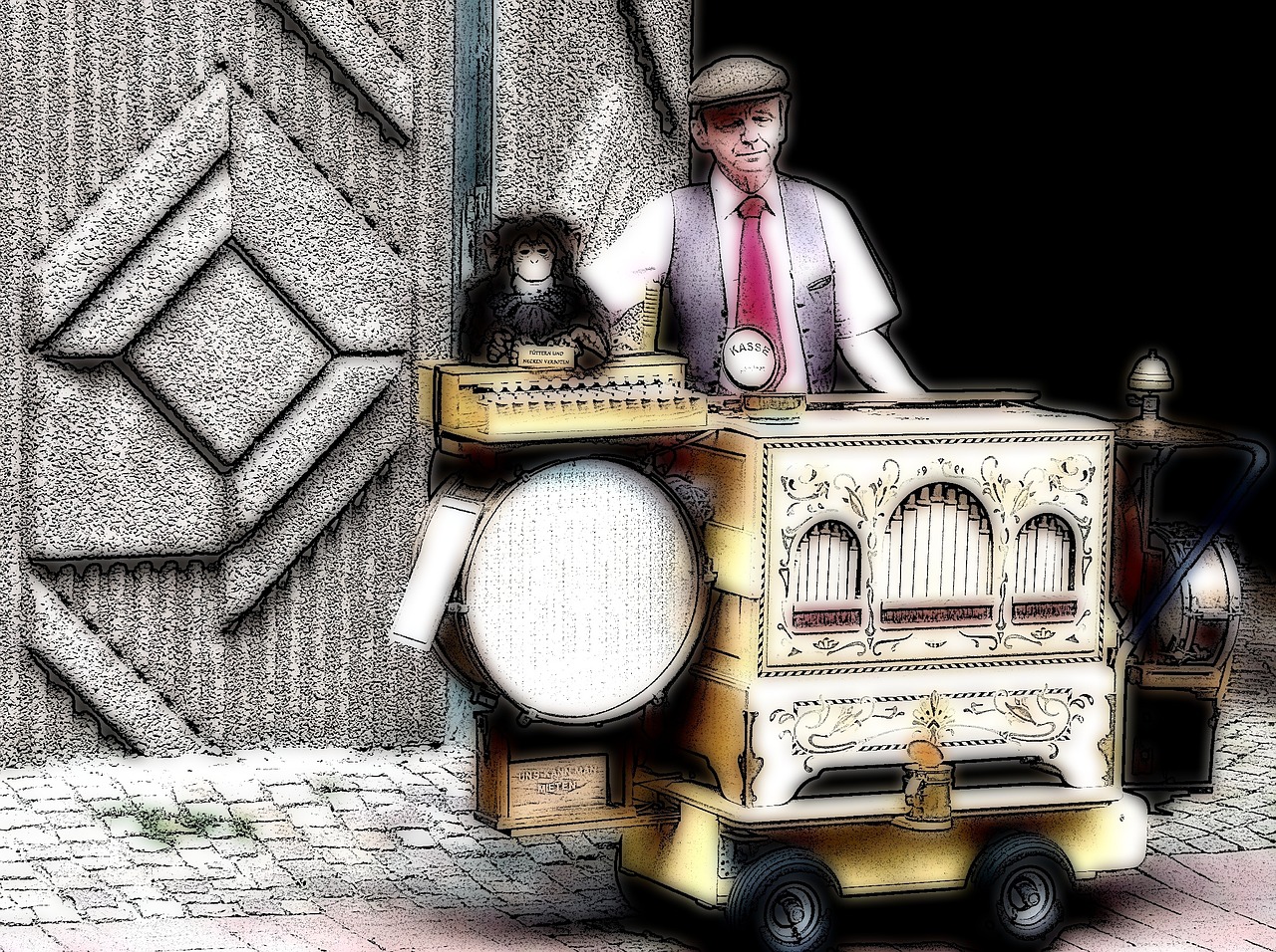 street organ organ grinder music free photo