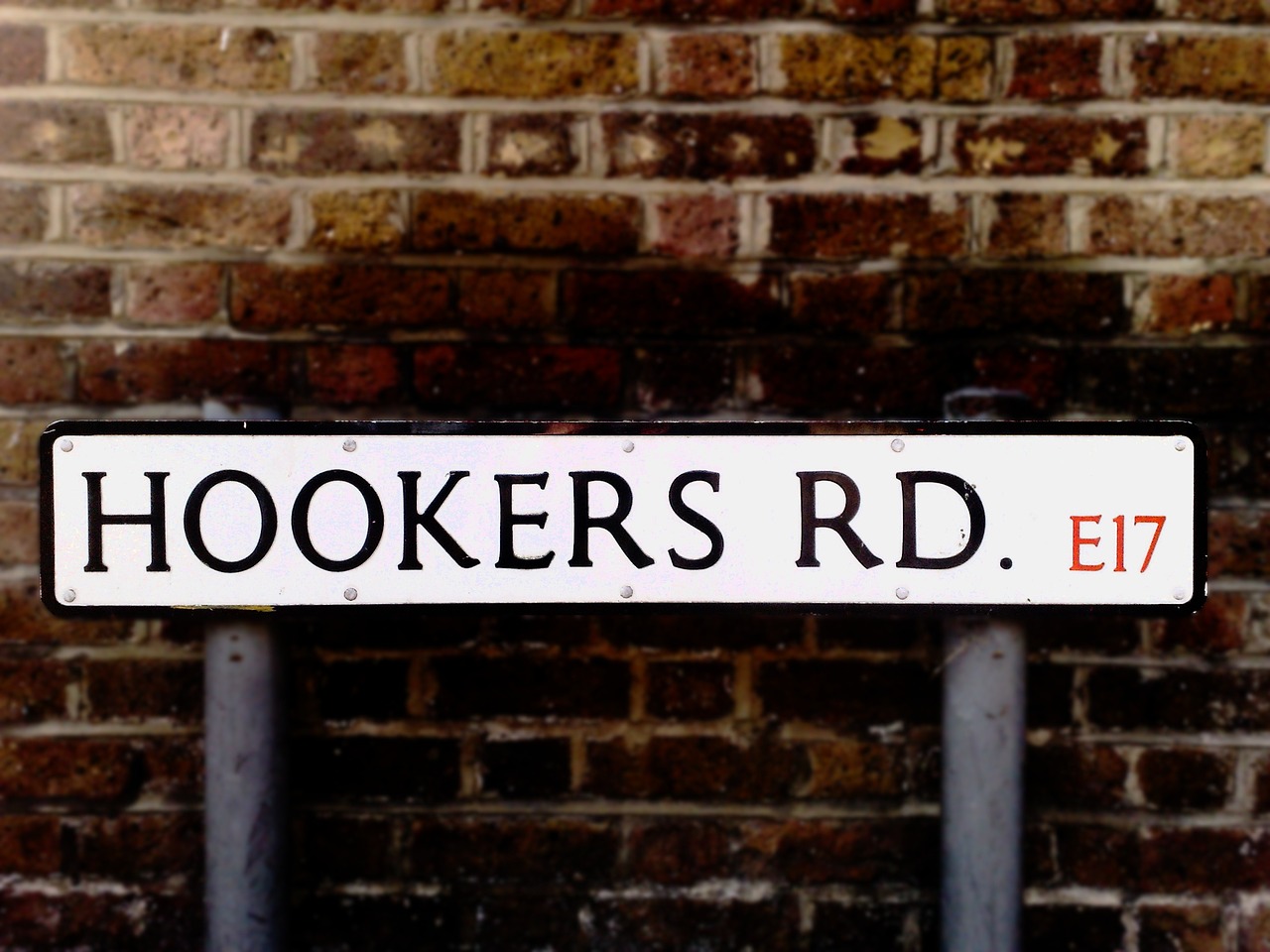 street sign hookers road free photo