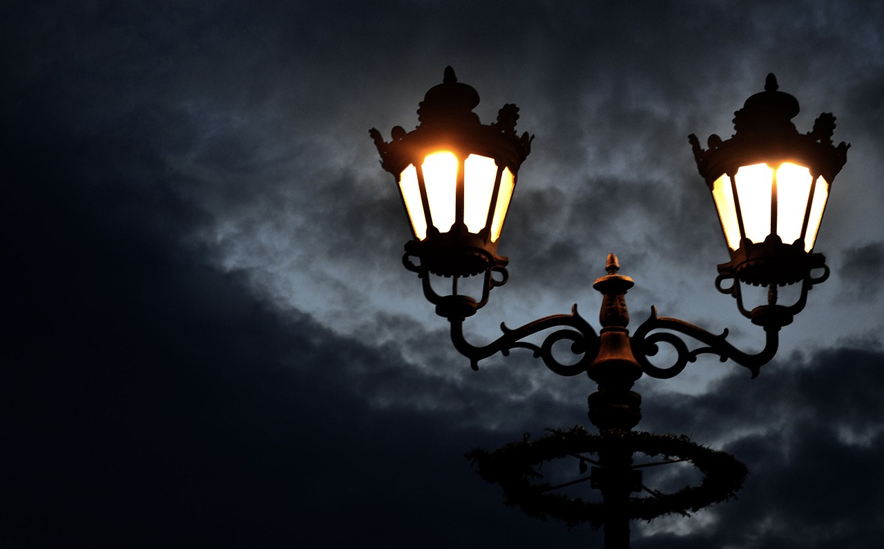 streetlight night street free photo