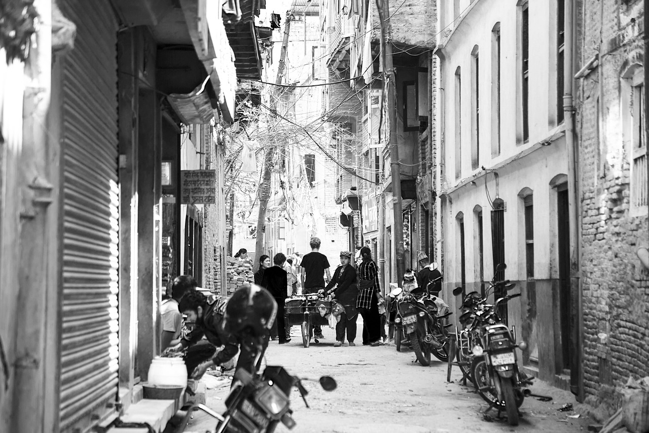 streets motorcycle kathmandu free photo