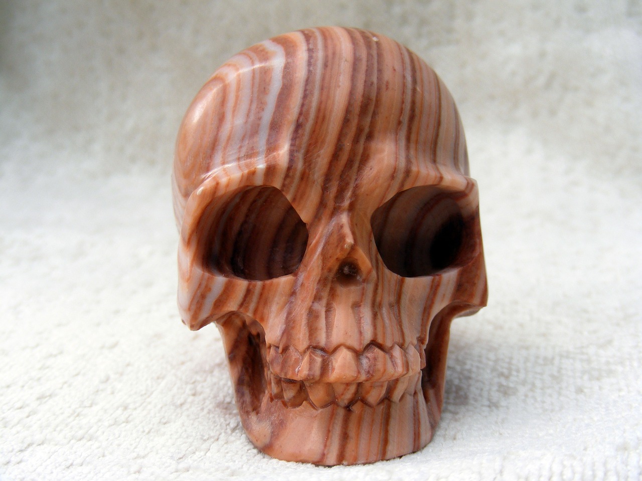 striped jasper crystal skull free photo