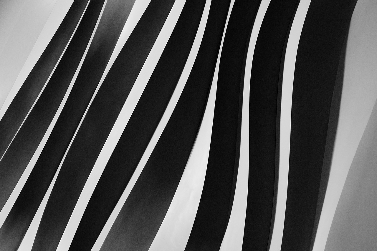 stripes black white free photo