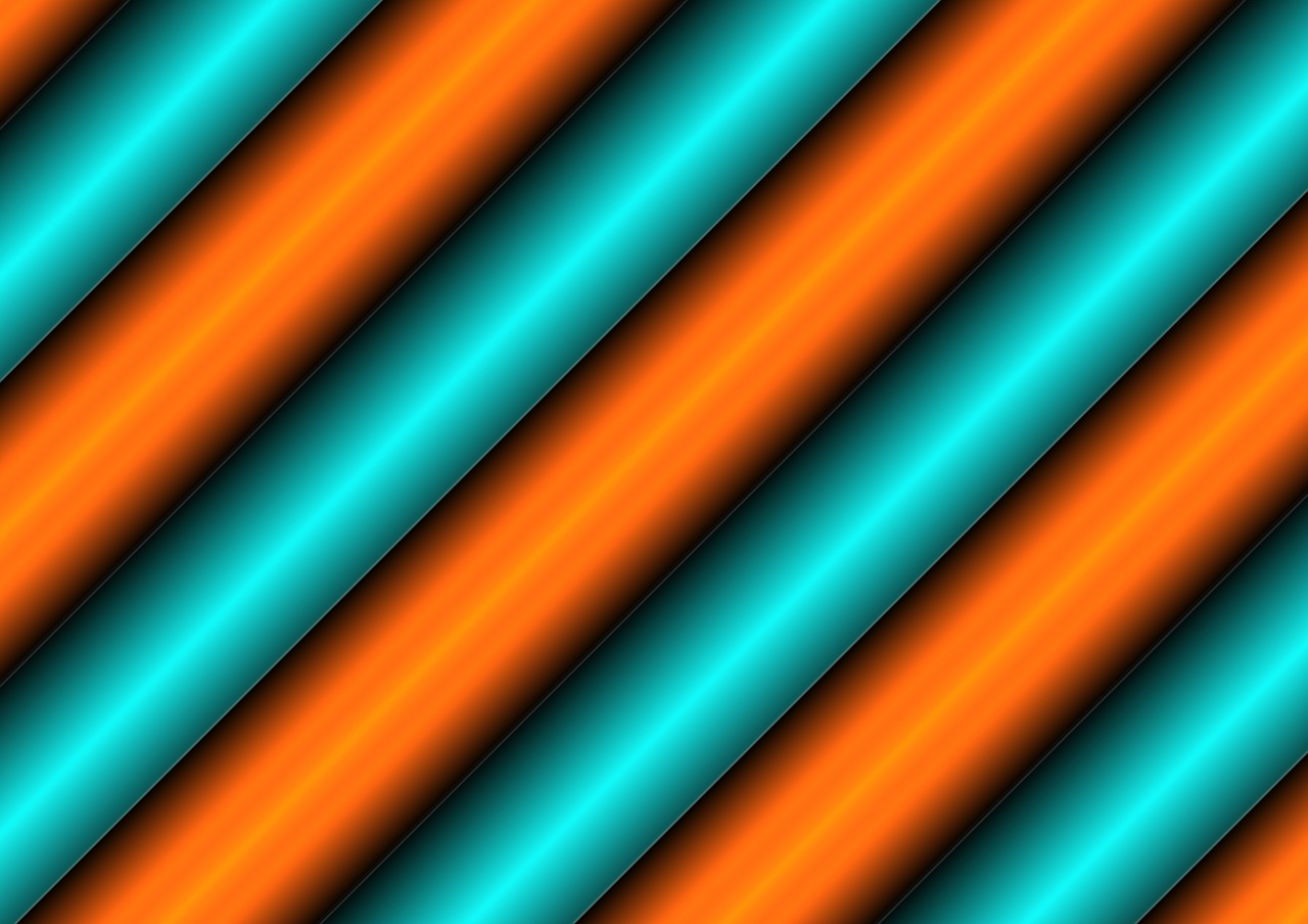 stripes turquoise orange free photo