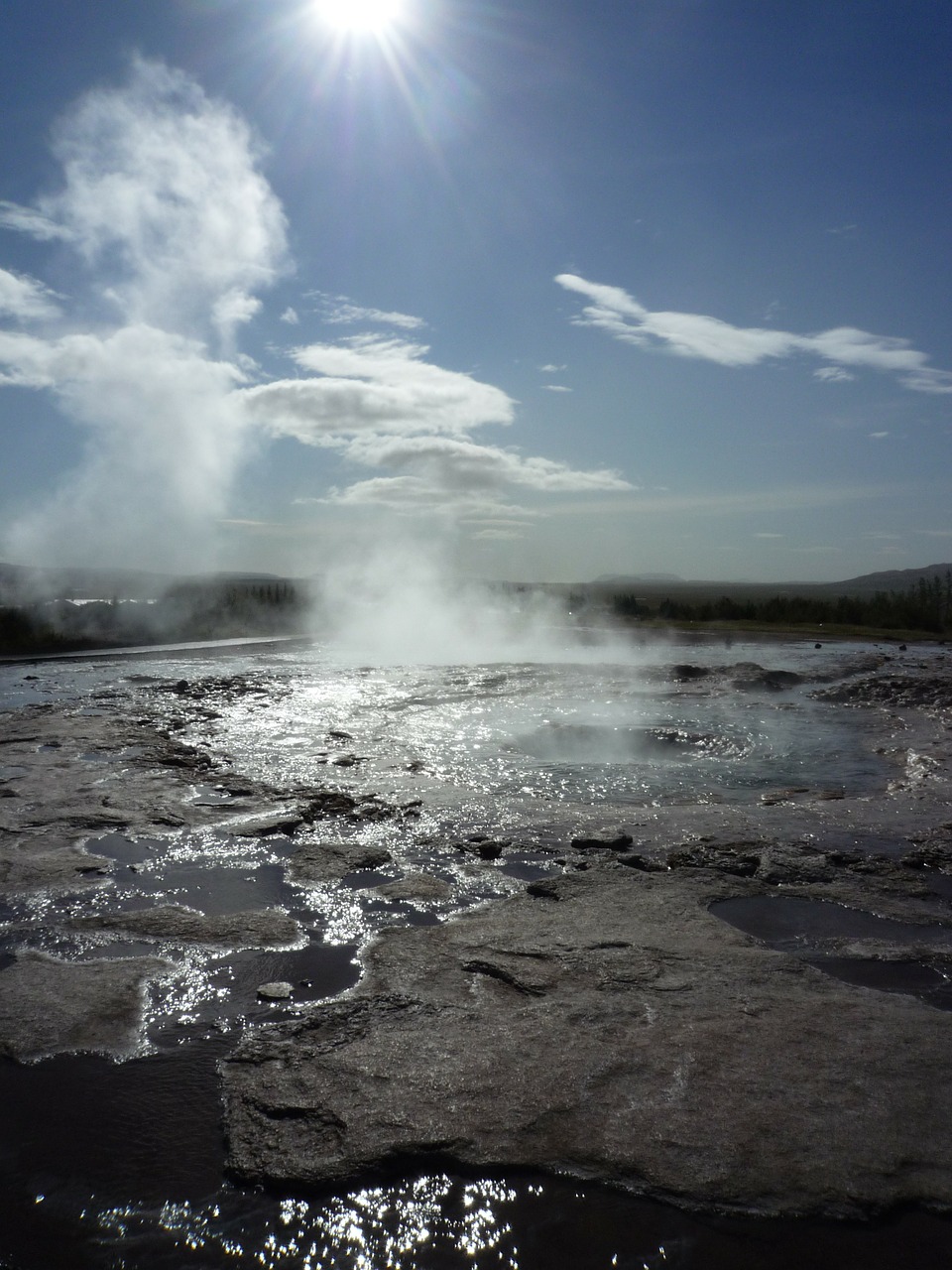 strokkur geyser iceland free photo