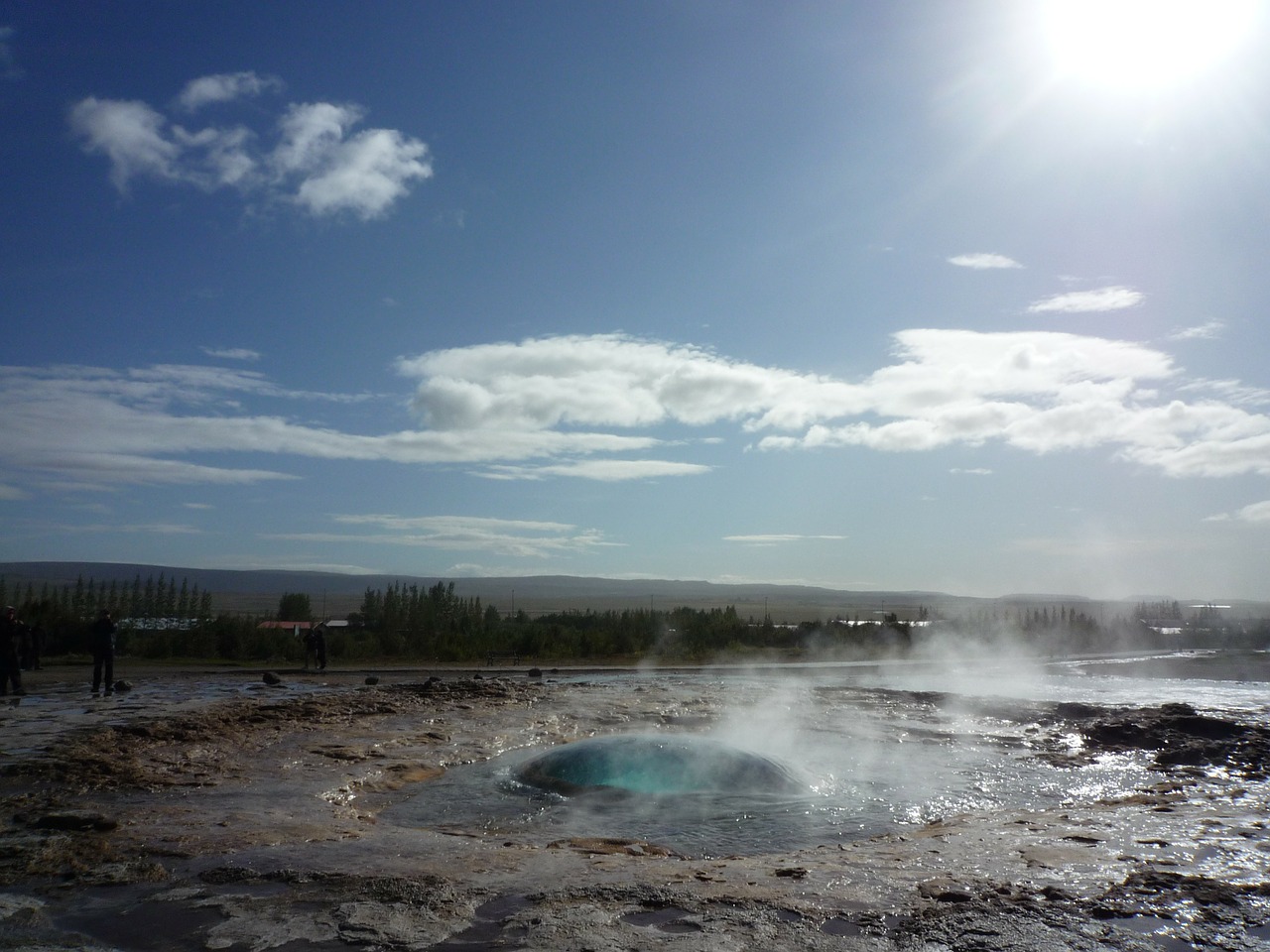 strokkur geyser iceland free photo