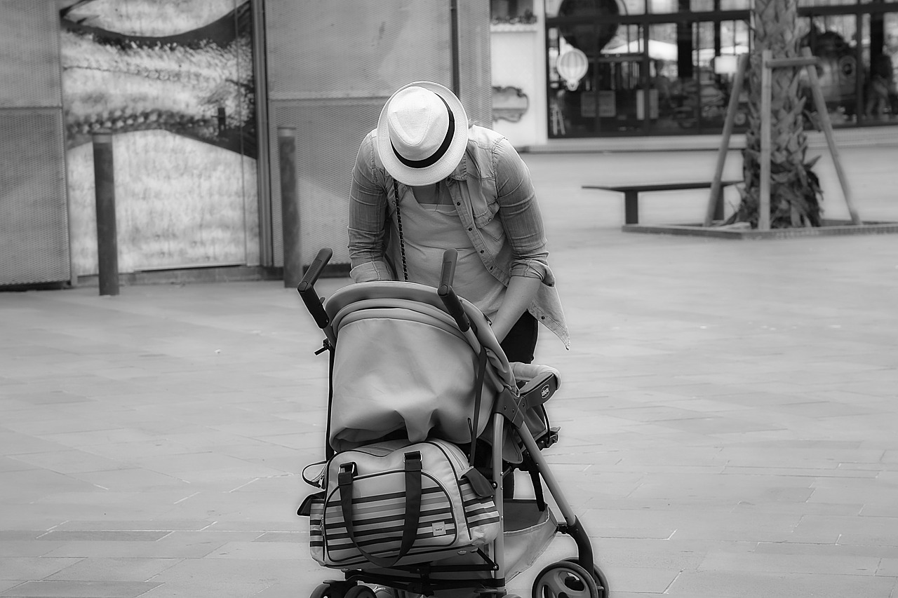 stroller hat person free photo