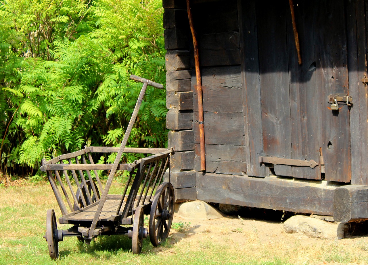 stroller  wooden  the vehicle free photo