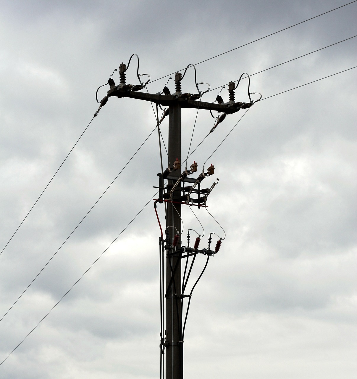 strommast energy power lines free photo