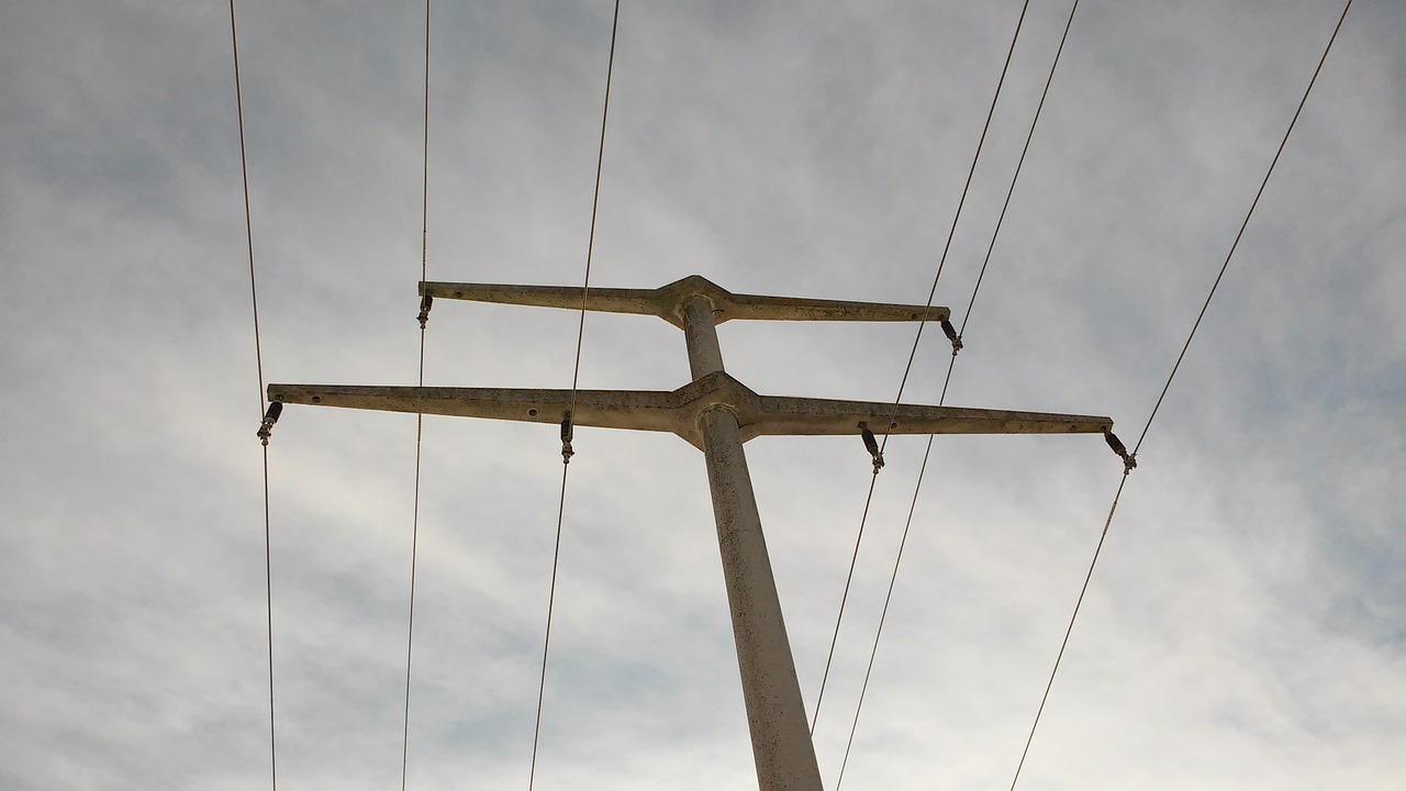 strommast power line sky free photo