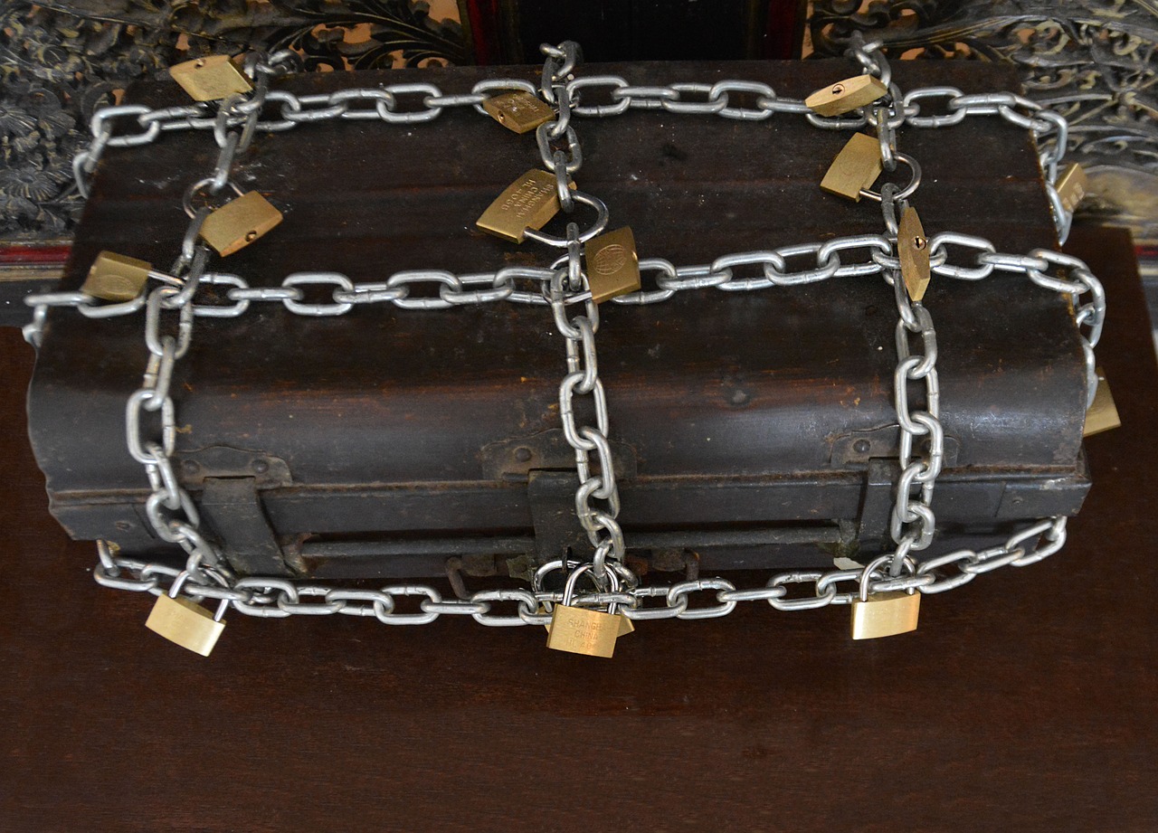 strong box chains locks free photo