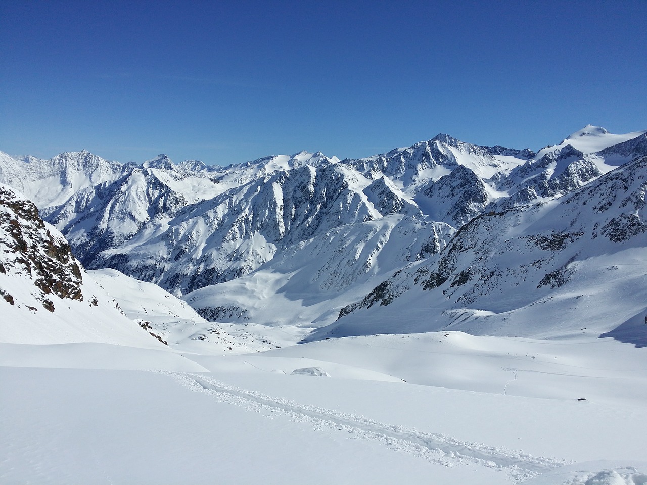 stubaital stubai glacier summit free photo