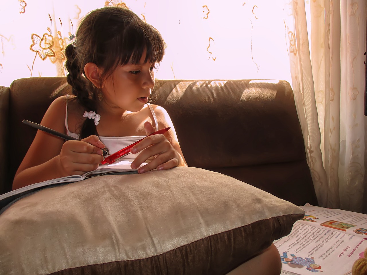 student girl studying learning free photo