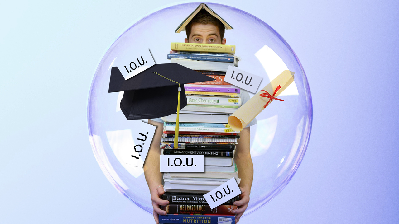 student loan debt education college free photo