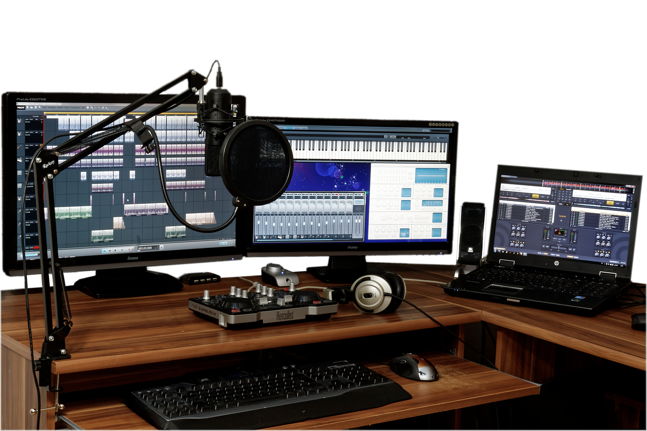 studio music mixer free photo