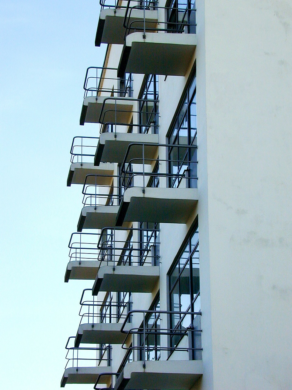 studio building bauhaus balcony free photo
