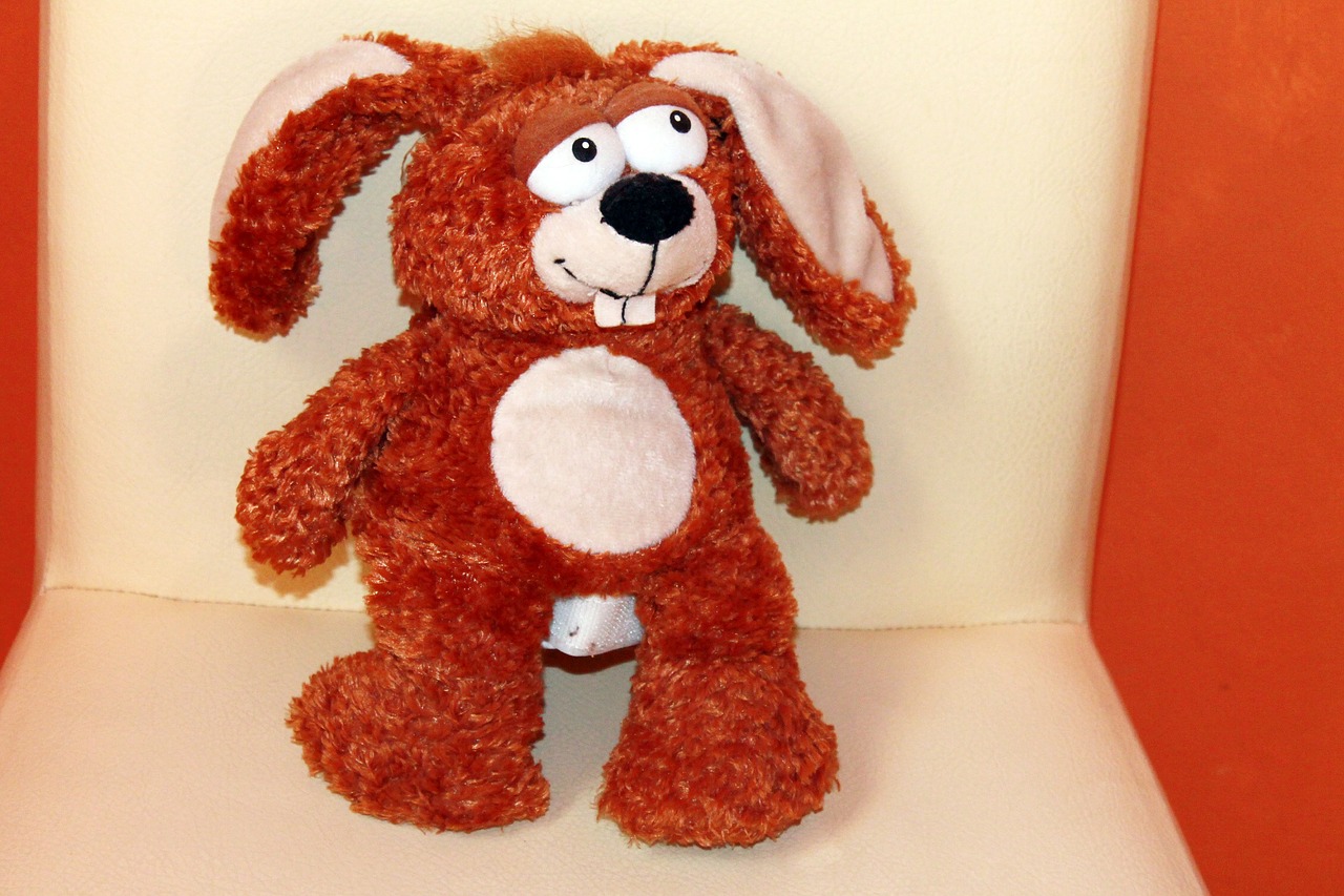 stuffed animal hare brown free photo