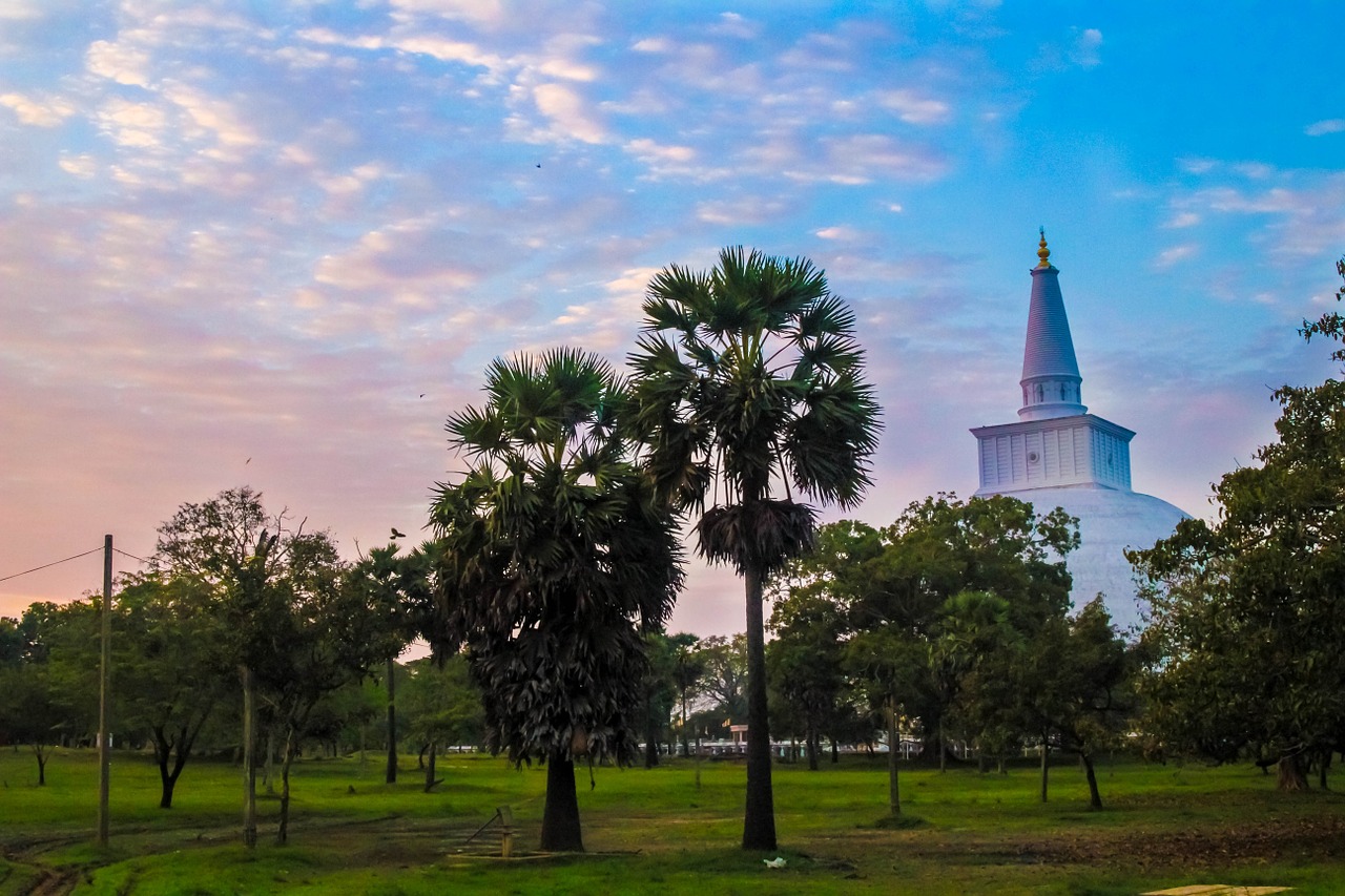 stupa landscape asia free photo