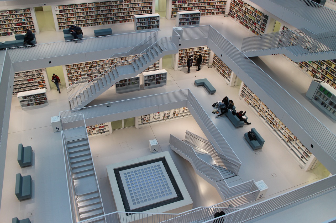 stuttgart architecture library free photo