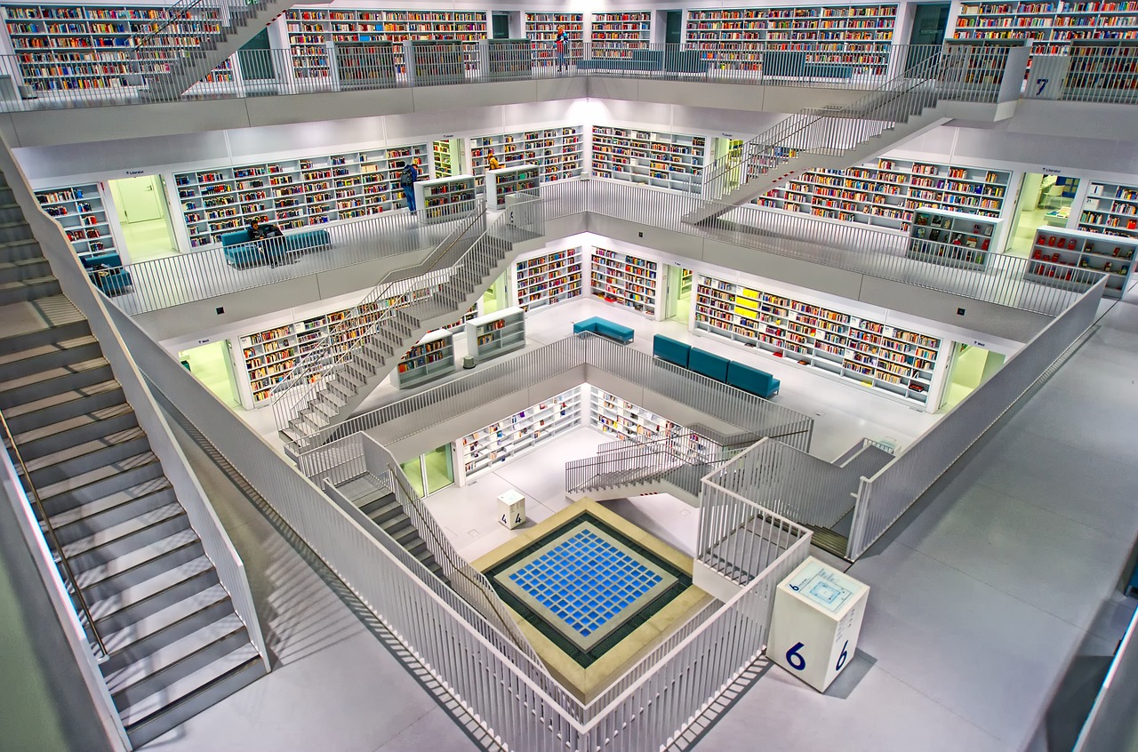 stuttgart city library milanese space free photo