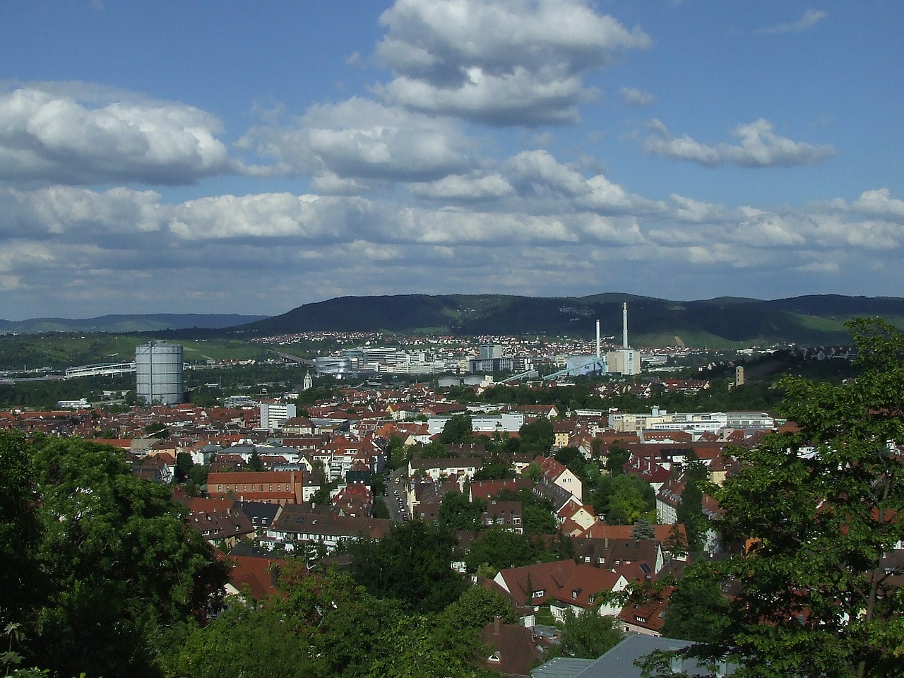 stuttgart-east distant view foresight free photo