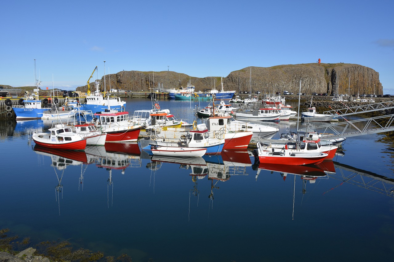 stykkishólmur port ships free photo