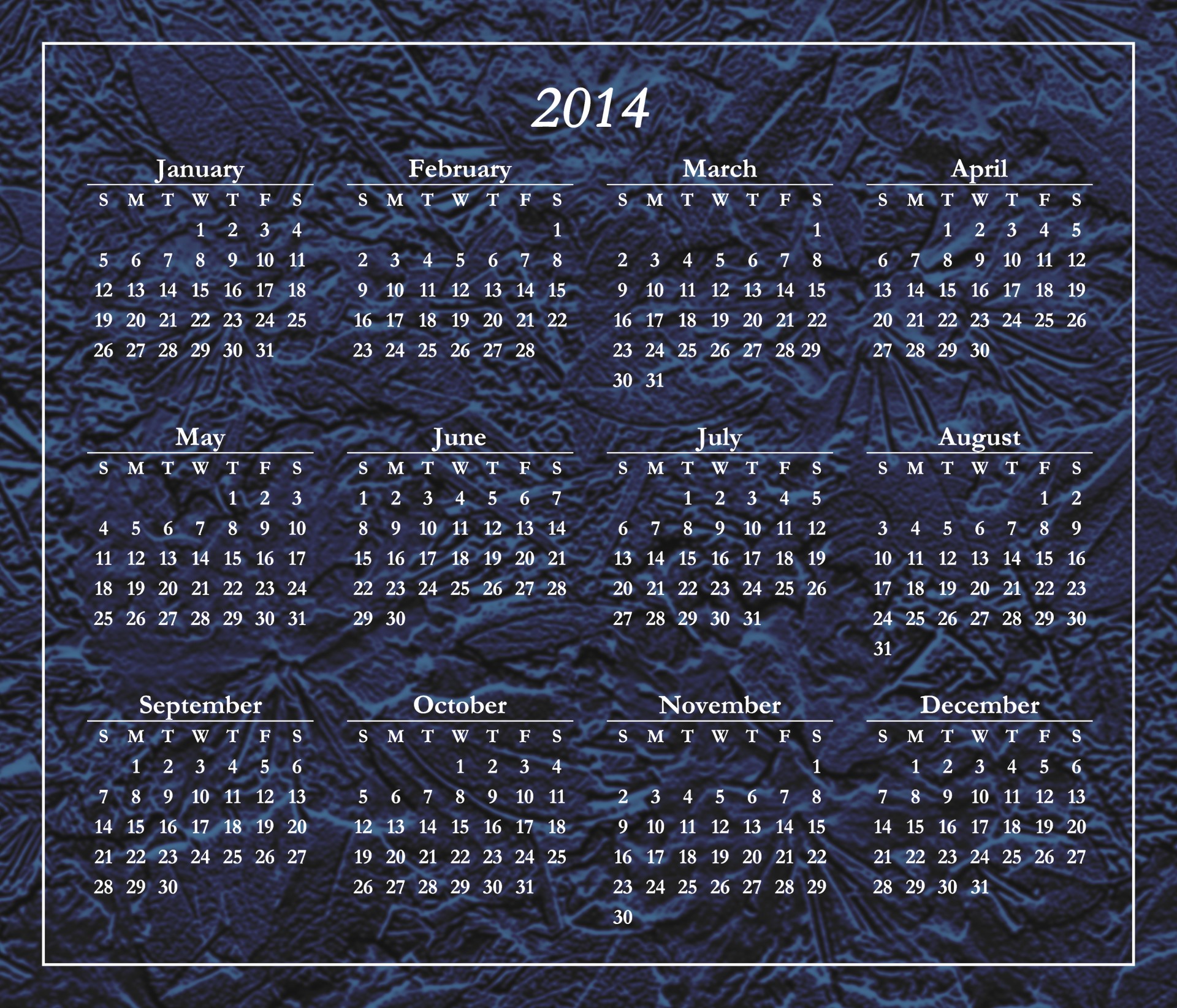 2014 calendar planner free photo