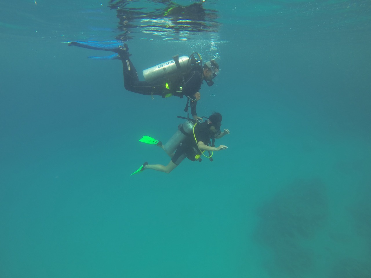 sub immersion diving course free photo