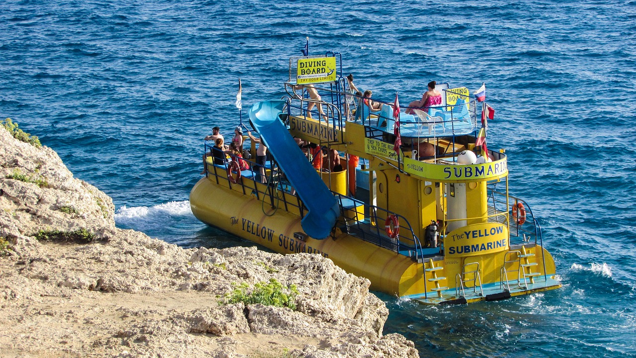 submarine yellow boat free photo