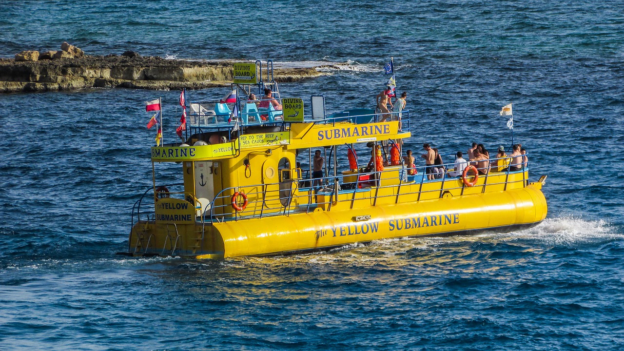 submarine yellow boat free photo