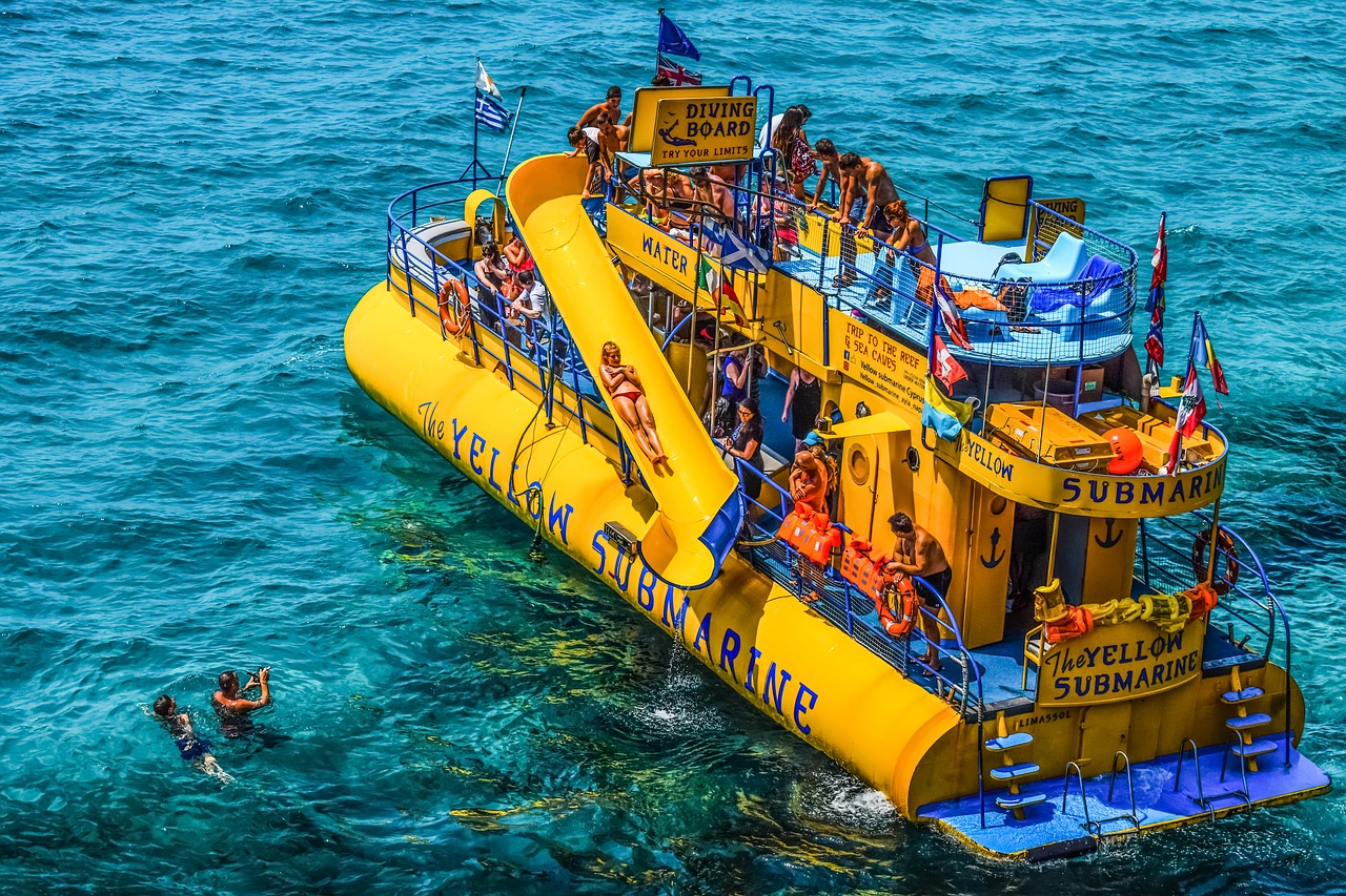 submarine yellow boat free photo