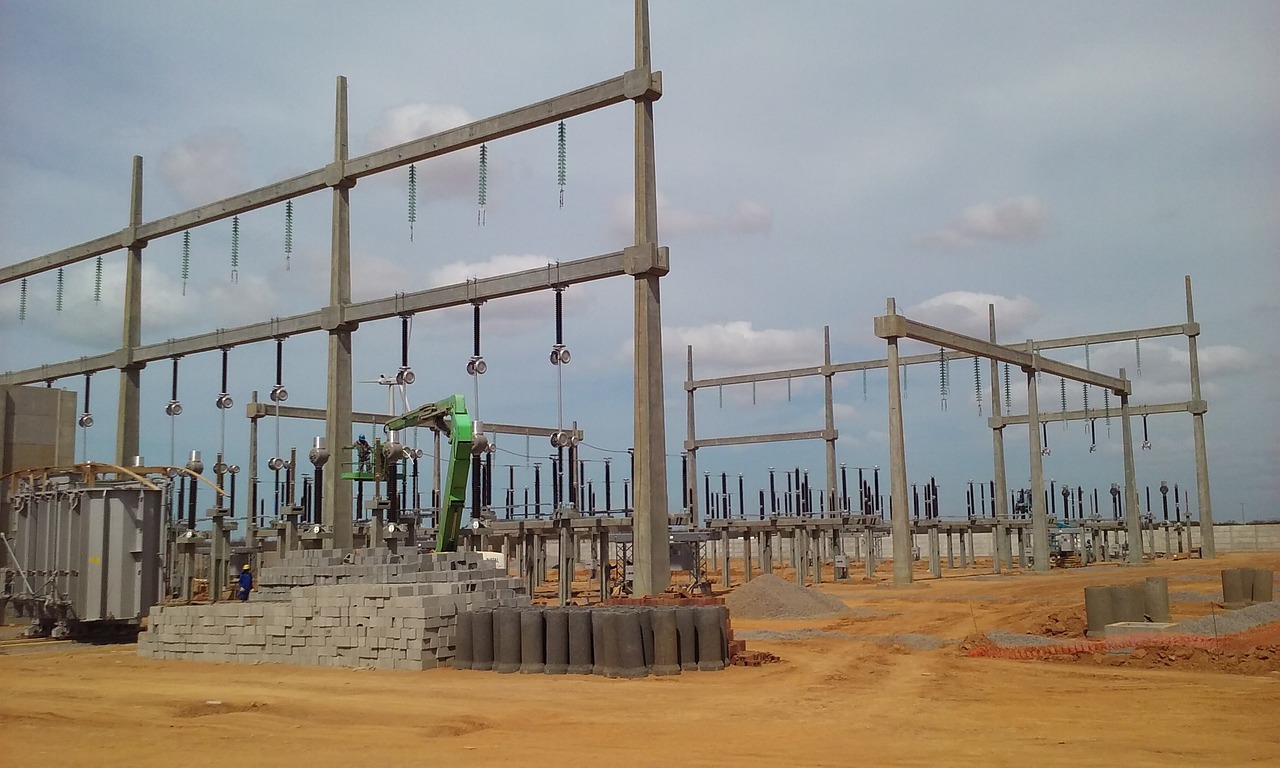 substation buses construction free photo