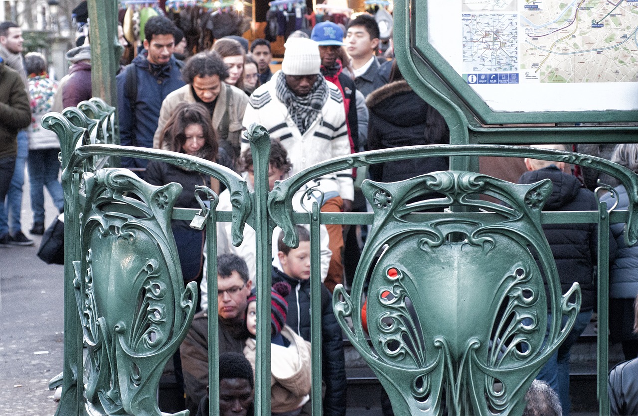 subway street paris free photo