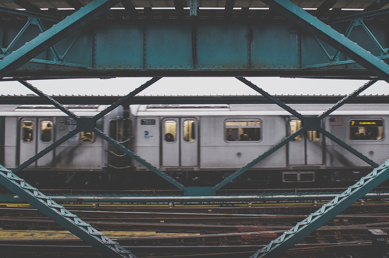 subway train tracks free photo