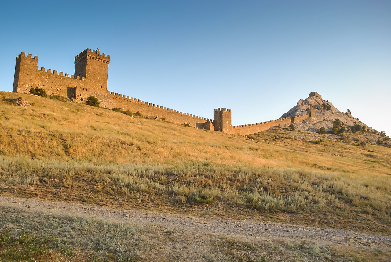 sudak fortress castle genoa free photo