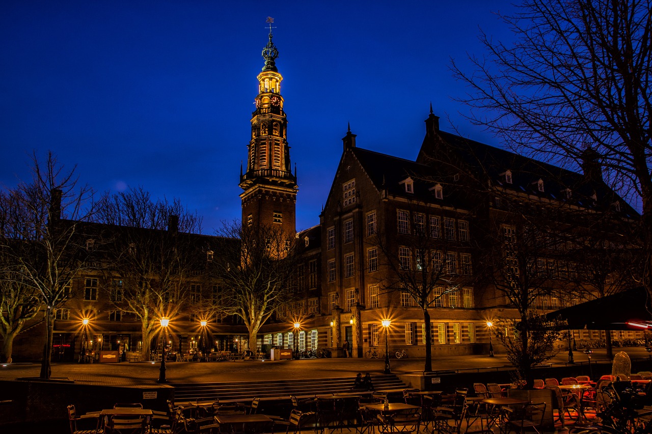 suffer city holland blue hour free photo